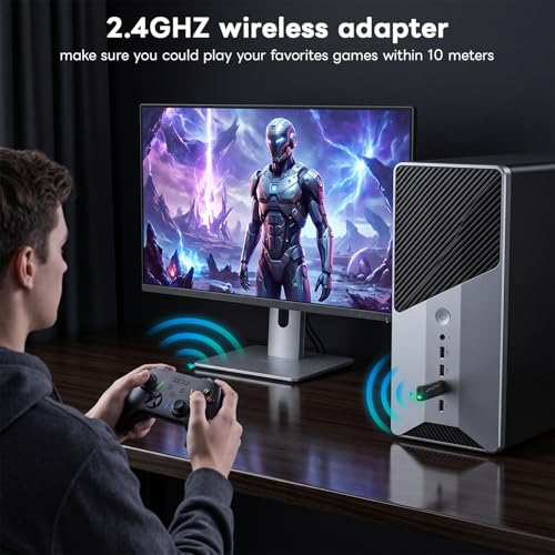 Sehawei Wireless Controller for Xbox One/Xbox One S,PC,Macro & Turbo | 2.4 GHz Wireless Controller Plug and Play, Compatible with Xbox One/Xbox One S/Xbox One X/Xbox series S/Xbox Series X/PS3/PC