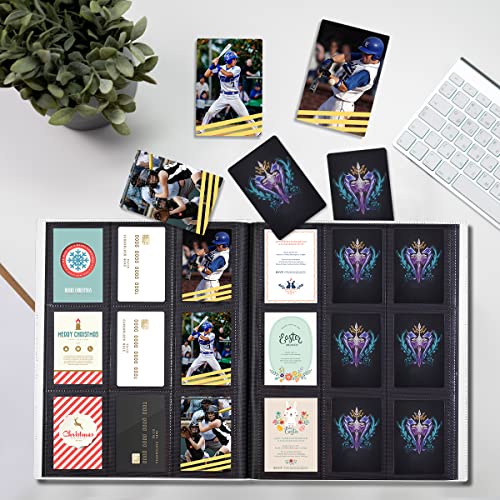 Card Binder, Upgraded 9 Pockets Trading Card Collection Binder for Cards, 360 Card Book Holder Album for Yugioh, MTG, TCG, Magic, Sports Cards - White - color: White