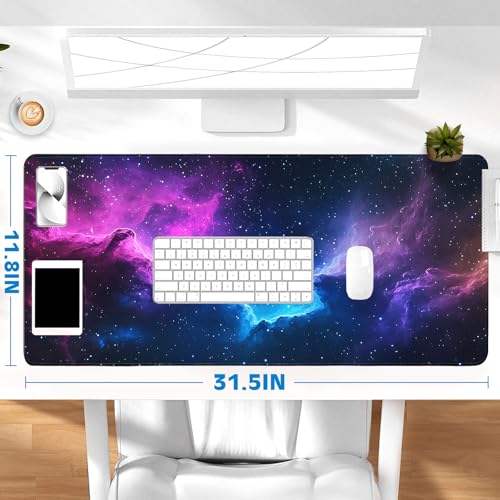 Gaming Mouse Pad, Desk Mat for Keyboard and Mouse, Large Mouse Pad for Desk, Computer Mousepad - color: Starry Sky 5