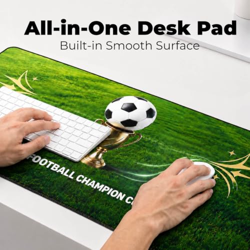 XL Mouse Pad Desk Keyboard Mat 31.5”x11.8”, 3mm Thick Non-Slip Smooth | Non-Slip Rubber Base 3mm Thick Large XL Extended Full Desk Long Computer Desktop Keyboard Gaming Desk Mat Mouse Pad Mousepad - color: green
