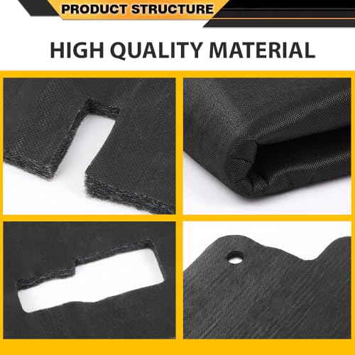 CNNELL Hood Insulation Pad 1/2" w/ Clips Compatible with Chevy S10 1982-1993, Compatible with Chevy S10 Blazer 1983-1993 - style: 1982-1993 Chevy S10