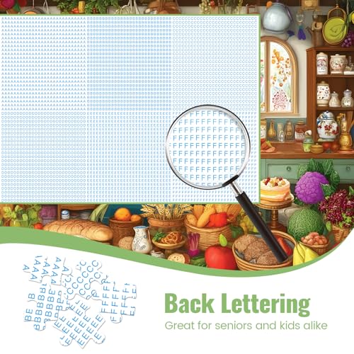300 Large Piece Puzzle for Adult,Cute Cat Kitchen Jigsaw Puzzle for Seniors | Magic Theme Puzzle,Interlock Perfectly Letter on Back No Dust,Challenging Activity Game Puzzle Gift for Family (20.5 x 15 in) - style: KitchenKitten