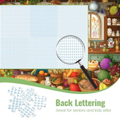 300 Large Piece Puzzle for Adult,Cute Cat Kitchen Jigsaw Puzzle for Seniors | Magic Theme Puzzle,Interlock Perfectly Letter on Back No Dust,Challenging Activity Game Puzzle Gift for Family (20.5 x 15 in) - style: KitchenKitten