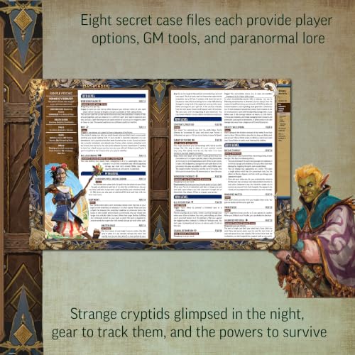 Pathfinder Dark Archive Remastered Special Edition - Faux Leather Deluxe | 2 New Classes Psychic & Thaumaturge | Second Edition RPG Paranormal Guide