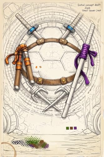 MTG Sleeves, TMNT Card Sleeves MTG&TCG, Compatible with Magic the Gathering | (66mm x 92mm)103ct Standard Size Sleeve with Matte Art for Trading Card Deck Protection, Art magic card sleeves no slip grip. - color: Ninja Turtles 1