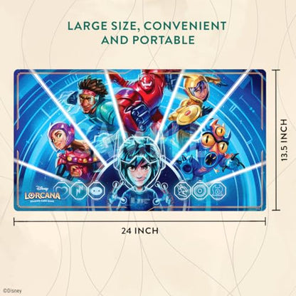 Ravensburger Disney Lorcana TCG: Archazia's Island Playmat Featuring Big Hero 6 - We Could Be Immortals | Protects Cards | Versatile Game, Desk, or Mouse Pad | Durable Non-Slip Surface | Ages 8+