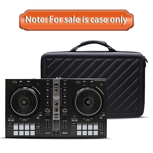 LTGEM DJ Controller Case for Hercules DJControl Inpulse 300 MK2 - Hard Storage Travel Protective Carrying Bag - size: Hercules Inpulse 300 MK2