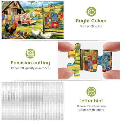 500 Pieces Puzzles for Adult Jigsaw Puzzle 500 Piece Puzzle Elderly Puzzle | 500 Pieces Puzzles for Adult Jigsaw Puzzle 500 Piece Puzzle Elderly Puzzle - style: Farm