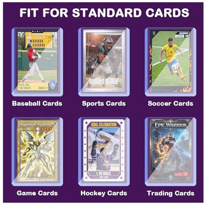 3"x4" 180pt Card Sleeves Hard Plastic Card Protectors, 50-Pack | Memorabilia Card Storage, Smooth Open-Top Slot, Scratch-Resistant Transparent Shell, Anti-Warp Plastic Surface - size: 180PT 50ct Hard Sleeves