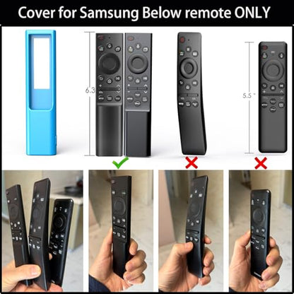 Remote Cover for Samsung Smart TV, Silicone Protective Case for Solar Cell BN59-01357 BN59-01385 BN59-01265A BN59-01388A Controller Case Skin Sleeve Purple - color: Light Purple