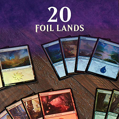 Magic: The Gathering Throne of Eldraine Bundle | 10 Booster Pack (150 Cards) | Accessories