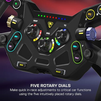 Turtle Beach VelocityOne F-RX Formula Racing Wheel for Xbox & PC | For VelocityOne Race & VelocityOne KD3 Wheelbases, Hall-Effect Clutch Paddles, Magnetic Paddle Shifters, Rotary Dials, Black - style: Formula Racing Wheel