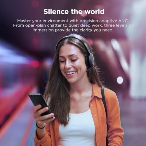 Lenovo ThinkPad Dual Mode Wireless ANC Foldable Headset 8550 (Aura Edition) – Sound by Bose, AI Noise Cancelling Mic, Microsoft Teams Certified, Bluetooth 5.3 - color: Thunder Grey, size: 2.20