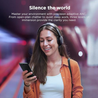 Lenovo ThinkPad Dual Mode Wireless ANC Foldable Headset 8550 (Aura Edition) – Sound by Bose, AI Noise Cancelling Mic, Microsoft Teams Certified, Bluetooth 5.3 - color: Thunder Grey, size: 2.20