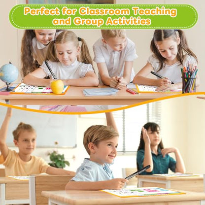 12 Packs Dry Erase Place Value Chart, Math Games for Kids Addition and Subtraction Flash Cards, White Board Math Manipulatives 1st 2nd 3rd Grade Teacher Classroom Must Haves Homeschool Supplie