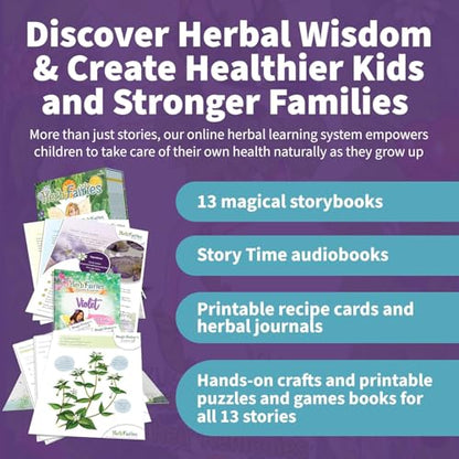 Herb Fairies 13 Plant Story Books Set, Includes a Digital Learning System | Fairy Books for Kids, Children’s Books About Fairies, Audiobooks, Crafts, Printables & Games, Interactive Educational Stories - style: Herb Fairies