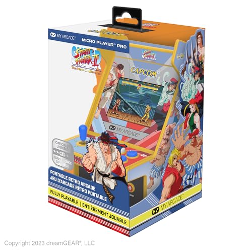 My Arcade Super Street Fighter II Micro Player Pro: Capcom Games, Classic Arcades, 2 Games in 1 - style: Street Fighter