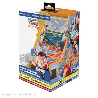 My Arcade Super Street Fighter II Micro Player Pro: Capcom Games, Classic Arcades, 2 Games in 1 - style: Street Fighter