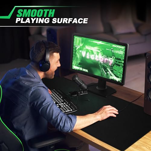 LifeTrim Huge 46”x17” 5mm Gaming Mouse Pad Large Mouse Pad for Desk Gaming Giant Black XXL Thick Long Extra Large Extended Big Gamer Desk Mat - size: 46" x 17"