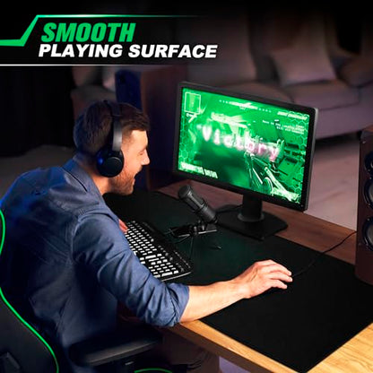 LifeTrim Huge 46”x17” 5mm Gaming Mouse Pad Large Mouse Pad for Desk Gaming Giant Black XXL Thick Long Extra Large Extended Big Gamer Desk Mat - size: 46" x 17"