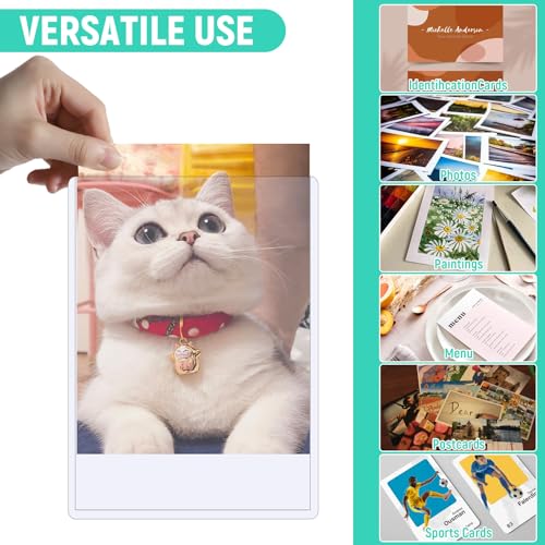 50ct 5x7 Toploaders - Clear Rigid Photo Protectors Durable Card Protectors for Trading Cards, Photos & Collectibles, Hard Plastic Sleeves, Fits 5x7 Inch Sheets