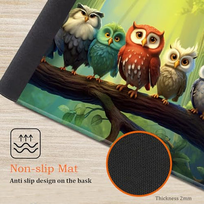 for MTG Playmat Non-Slip Rubber Play Mat with Storage Bag Combination, Ideal for Card Game Lovers TCG Play Mat, Owl - color: Owl