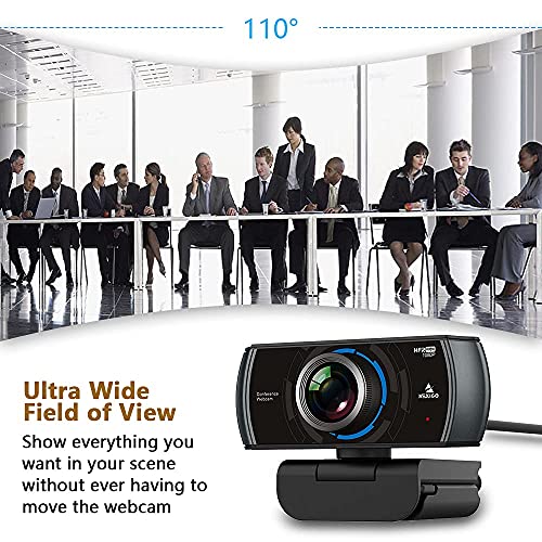 NexiGo 60FPS 1080P Webcam Kits, N980P HD Web Camera with Microphone, 120 Degrees Wide-Angle, Software Control, Lightweight Mini Tripod, Extendable Stand, for Zoom/Skype/Teams