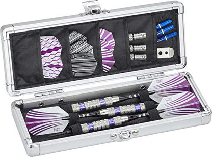 Casemaster Accolade Aluminum Dart Case Holds 3 Steel Tip and Soft Tip Darts, Slim Profile Fits into Your Pocket - size: One Size