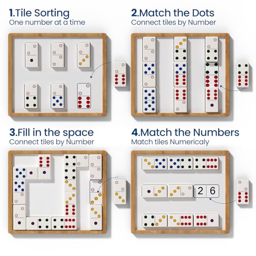 Dementia Activities for Seniors, Dominos Activity Kits for Dementia Patients, Memory Puzzle Games for Adults with Alzheimers, Dementia Products & Gifts for People with Dementia, Elderly Men & Women