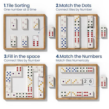 Dementia Activities for Seniors, Dominos Activity Kits for Dementia Patients, Memory Puzzle Games for Adults with Alzheimers, Dementia Products & Gifts for People with Dementia, Elderly Men & Women