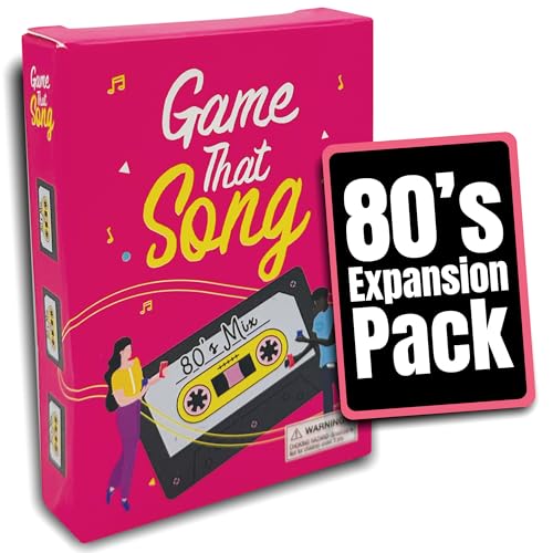 Game That Song 80's Mix Expansion - 50 New Cards - Music Card Game for Family, Adults, and Teens. Hilarious, Addictive, and Competitive Fun for Game Nights! - style: 80's Expansion