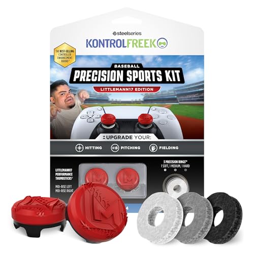 KontrolFreek Precision Sports Baseball Kit – Littlemann17 Edition - for PlayStation 4 (PS4) and PlayStation 5 (PS5) Controller