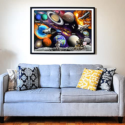 Think2Master Solar System & Space Exploration 250 Pieces Jigsaw Puzzle Great Puzzle for Teens, Adults, Seniors. Great Gift with Larger Pieces. 14.2” X 19.3” - style: Solar System & Space Exploration
