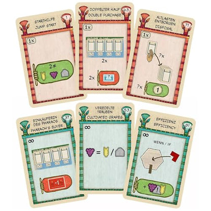 Rio Grande Games Faiyum Privileges Expansion Strategy Card Game, 1-5 Players, Ages 14+