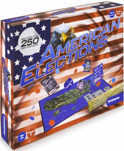 American Elections U.S. History & Civics Board Game – Learn State Facts, Geography & Government – Educational Family Board Game – Fun Board Games for Adults, Kids Ages 10+ Years Old