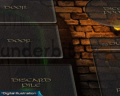 One Deck Dungeon Playmat Neoprene Play Mat for Card Game Custom Design 18" x 12" x 2.5mm
