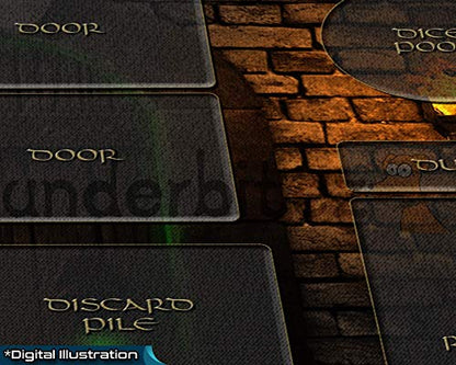 One Deck Dungeon Playmat Neoprene Play Mat for Card Game Custom Design 18" x 12" x 2.5mm