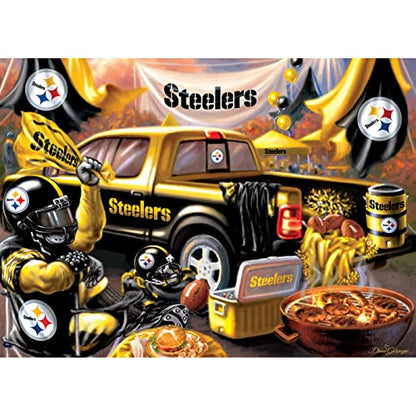 Masterpieces 1000 Piece Steelers Puzzle – Officially Licensed NFL Pittsburgh Steelers Jigsaw for Adults and Family – Non-Glare Finish, Eco-Friendly, Collectible Game Day Puzzle - style: Pittsburgh Steelers