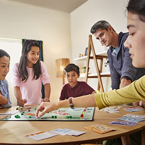 Monopoly Game, Family Board Games for 2 to 6 Players & Kids Ages 8 and Up, Includes 8 Tokens (Token Vote Edition) - size: 10.51 inches x 15.75 inches x 0.1 inches