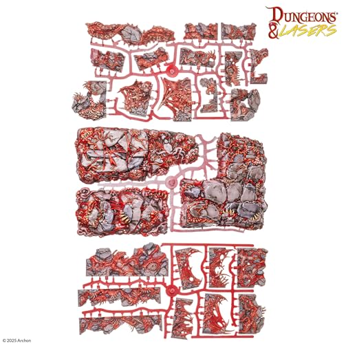 Dungeons & Lasers: PrismaCast Pre-Painted Terrain - BELLY OF THE BEAST: PRE-PAINTED