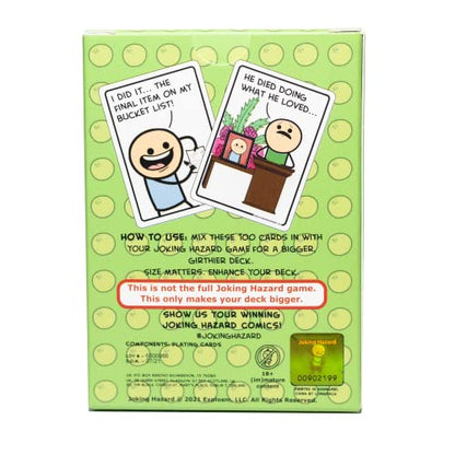 Joking Hazard Deck Enhancement #4 - Expansion Pack for Fun Party Games by Cyanide & Happiness, 100 New Hilarious Comic Cards | Perfect for Game Night | Enhancement #4 - style: Expansion Pack 4