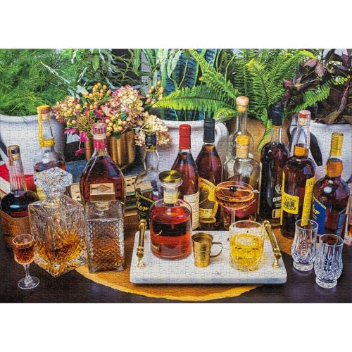 Aged to Perfection: The Art of Bourbon Puzzle Part 1, Premium 1000 Piece Jigsaw Puzzle for Adults, Glare-Free, Soft-Touch Puzzles, Made in USA, 26.6" x 19.25"