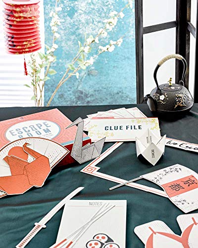 Talking Tables Escape Room Game at Home | Host Your Own Games Night | Japanese Themed | Interactive Ending | for Birthday Party, After Dinner Parties, Entertainment, Adults, Teenagers - color: Escape Room at Home