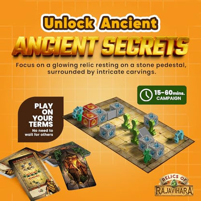 Montalo’s Revenge Expansion Pack for Relics of Rajavihara – an Epic Adventure for Fans of Strategy, Tabletop, and Solo Player Board Games - style: Expansion pack