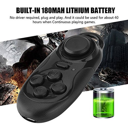 FOSA Bluetooth Game Controller, Mini Portable Wireless Remote Gamepad Joystick for Mobile Phones Tablets Computers TV Plastic 73x31x13mm