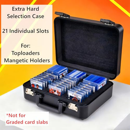 graded card case trading card storage box holder for baseball sports card 62u, black, bb02u