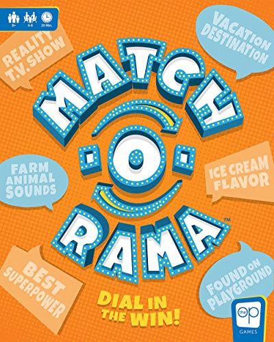 USAOPOLY Match-O-Rama Family Board Game | Press-Your-Luck Matching Game Fun for All Ages | 4-8 Players | Ages 8+