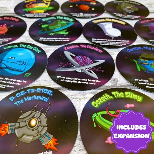 Booties in Space Galactic Edition - Silly Card Game Gift for 2-4 Players by The Dusty Top Hat