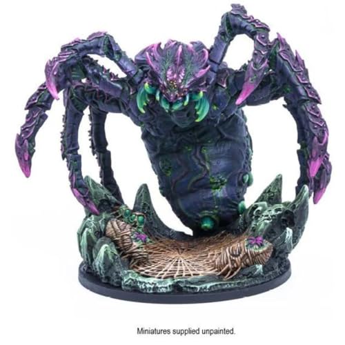 Epic Encounters: Web of The Spider Tyrant – 1 100MM Base Unpainted Miniature by Steamforged Games – Compatible with DND Dungeons and Dragons and Other Tabletop RPG TTRPG Games