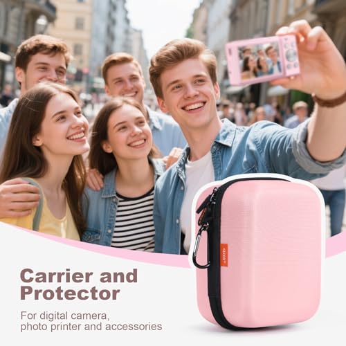 Hard Shell Camera Case,Shockproof Camera Carrying Case | for KODAK PIXPRO FZ55/FZ45, CAMKORY Camera, Compact Travel Bag with Mesh Pocket for SD Card, Shockproof Holder